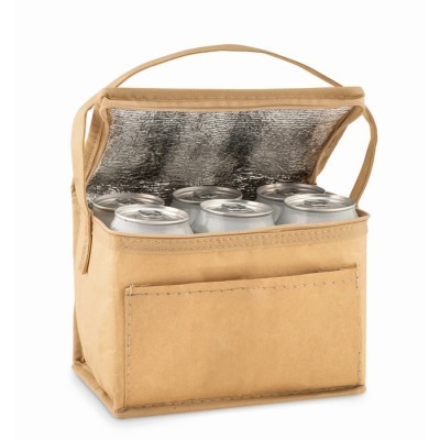 Bolsa publicitaria nevera kraft 6 latas